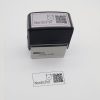 Stačiakampis savidažis antspaudas su QR kodu