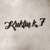 Juodas išpjautas užrašas „Kuklių k. 7“.