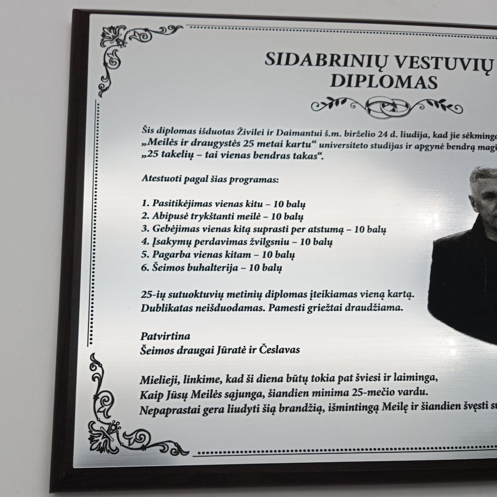 dovana-sidabriniu-vestuviu-proga-diplomas
