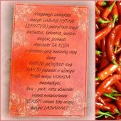 Lazeriu graviruotos miegamojo taisyklės ant dekupažu dekoruotos lentelės