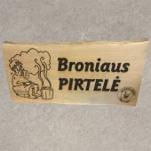 Lazeriu graviruota medinė pirties lentelė