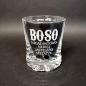 Graviruota viskio stiklinė bosui