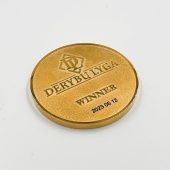 Auksinis medalis su lazeriu graviruotu tekstu