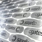 Metalizuoti „Cgates“ lipdukai išpjauti lazeriu