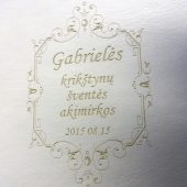 Lazeriu graviruotas odinis albumas
