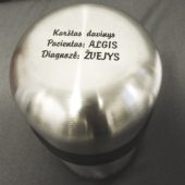 Lazeriu graviruotas metalinis termosas žvejui